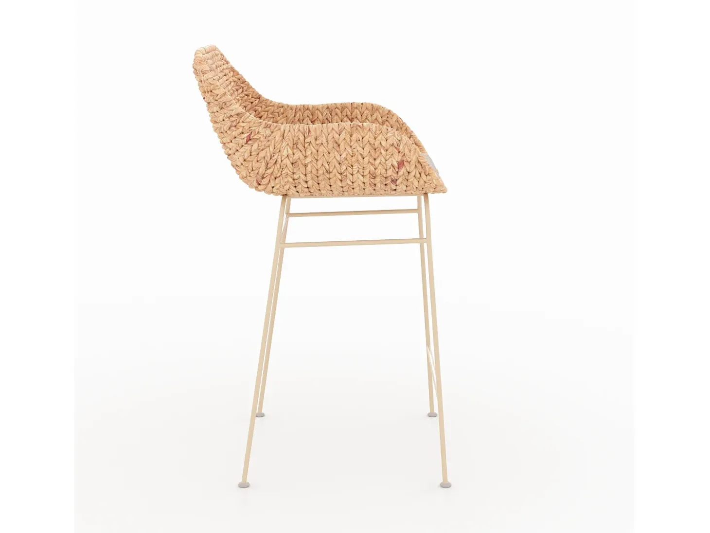 Lote de 2 sillas para isla central 66 cm en material natural - Faro
