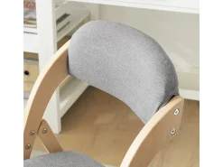 Lote de 2 Sillas Plegables de Madera con Asiento y Respaldo Tapizado Sillón para Cocina Oficina 47 x 57 x 79 cm FST92-Nx2 SoBuy ES