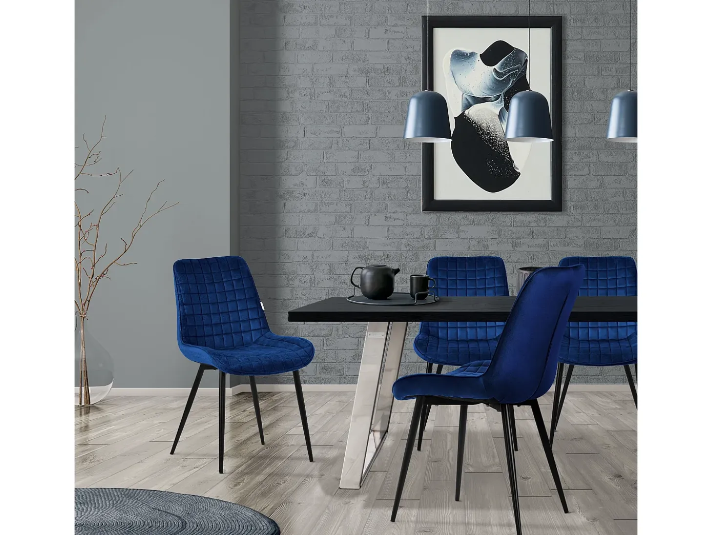 Lote de 2 sillas Sillas de comedor Silla de cocina Sillas de salón Silla tapizada terciopelo