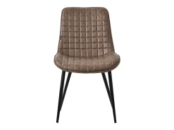 Lote de 4 sillas Sillas de comedor Silla de cocina Sillas de salón PU imitación piel marrón