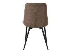 Lote de 4 sillas Sillas de comedor Silla de cocina Sillas de salón PU imitación piel marrón