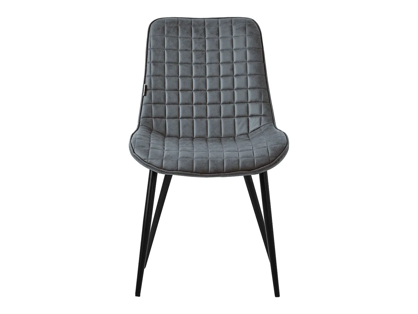 Lote de 4 sillas sillas de comedor sillas de cocina sillas de salón PU imitación piel antracita
