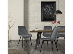 Lote de 6 sillas sillas de comedor sillas de cocina sillas de salón silla tapizada terciopelo