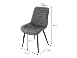 Lote de 6 sillas sillas de comedor sillas de cocina sillas de salón silla tapizada terciopelo