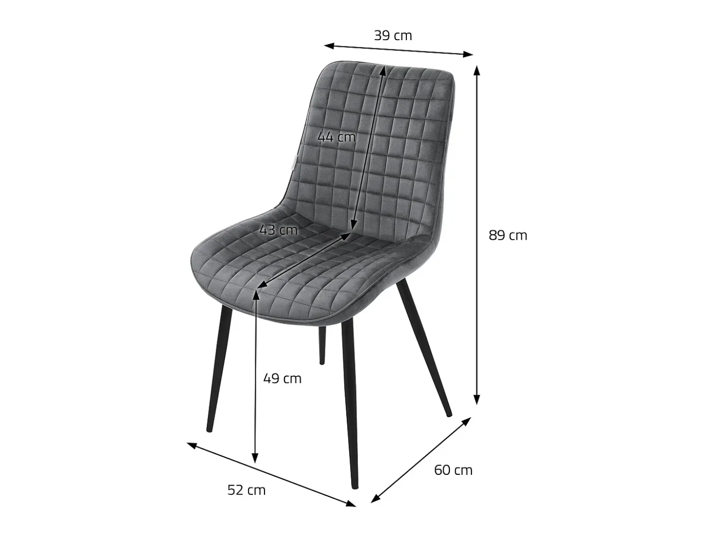 Lote de 6 sillas sillas de comedor sillas de cocina sillas de salón silla tapizada terciopelo
