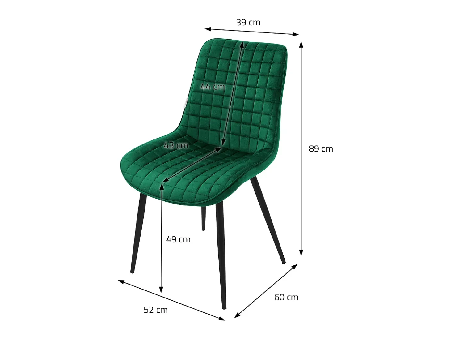 Lote de 6 sillas sillas de comedor silla de cocina sillas de salón silla tapizada terciopelo