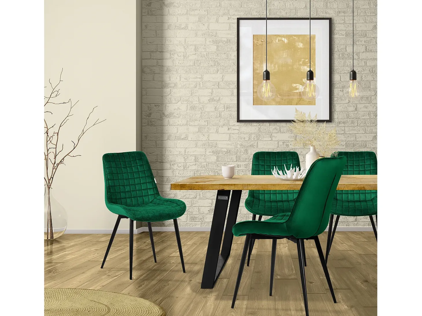 Lote de 6 sillas sillas de comedor silla de cocina sillas de salón silla tapizada terciopelo