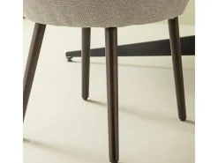 Lote de 2 sillones bridge de tela gris L51 cm - ERNEST