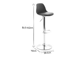 Lote de 2 taburetes de bar diseño rojos STEEVY