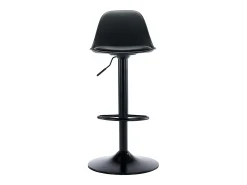 Lote de 2 taburetes de bar de polipropileno y metal - Negro - XAFY