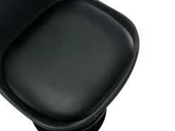 Lote de 2 taburetes de bar de polipropileno y metal - Negro - XAFY