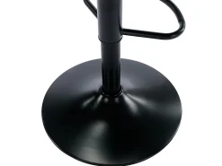 Lote de 2 taburetes de bar de polipropileno y metal - Negro - XAFY