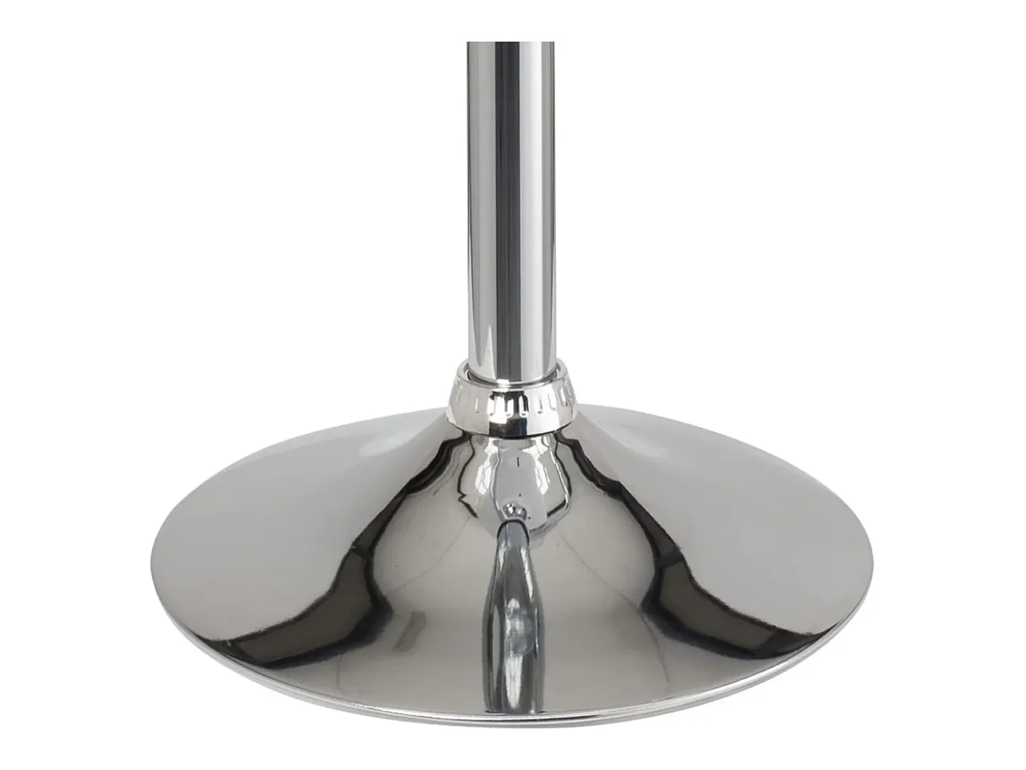 Lote de 2 taburetes de bar de diseño, asiento con respaldo pequeño y cojín de cuero sintético, giratorio, altura ajustable, base cromada SIG (gris)