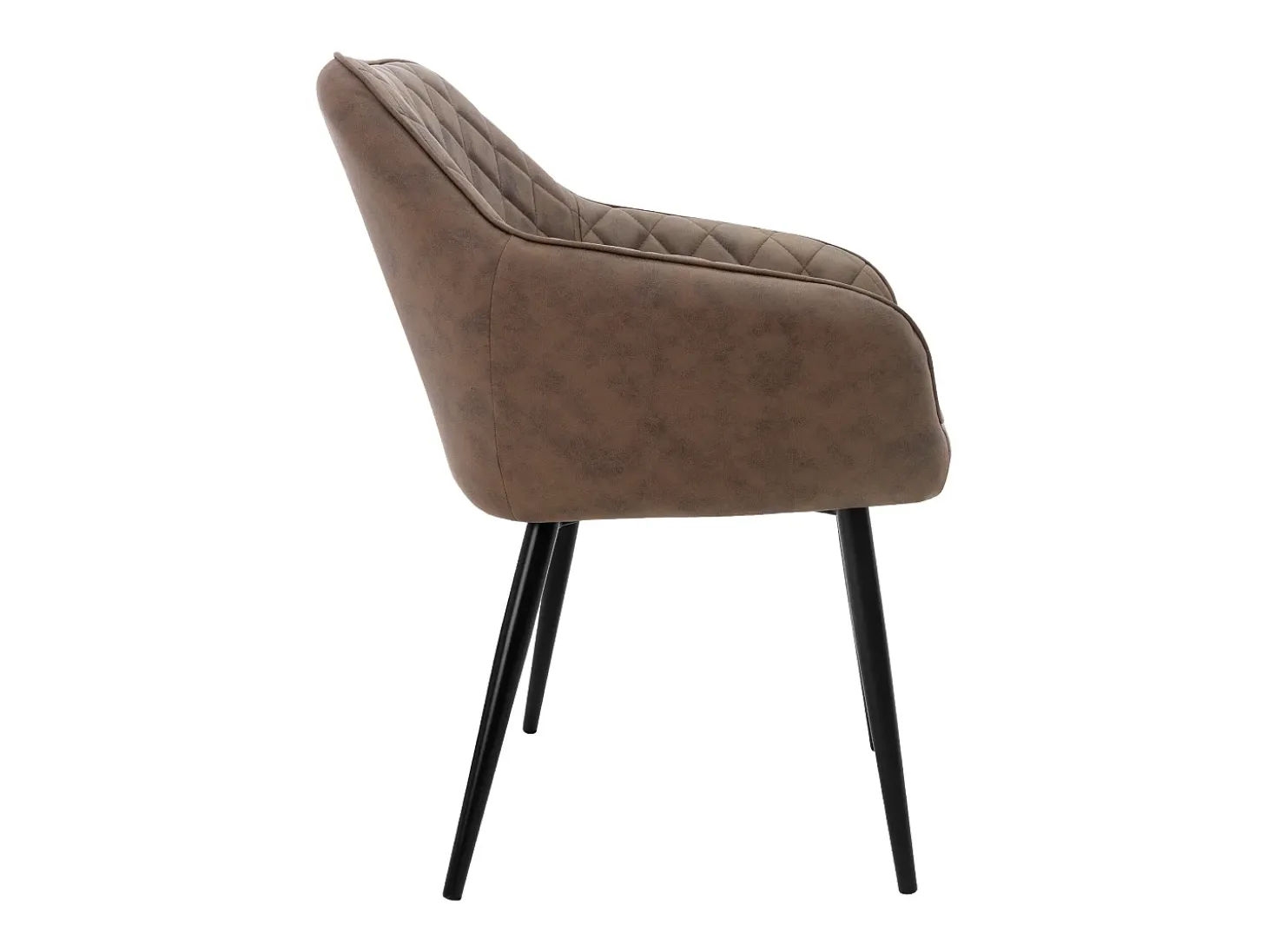 Lote de 6x sillas de comedor y sillones de salón en material sintético marrón