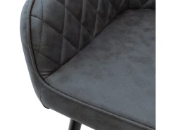 Lote 6x sillas de comedor sillones de salón material sintético antracita