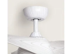 Madera Blanca Madera Blanca Con Luz Controlador de Pared + Mando Sí