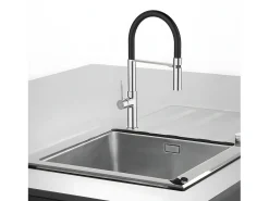 Magneto Mezclador monomando de fregadero con teleducha cromo Essebagno