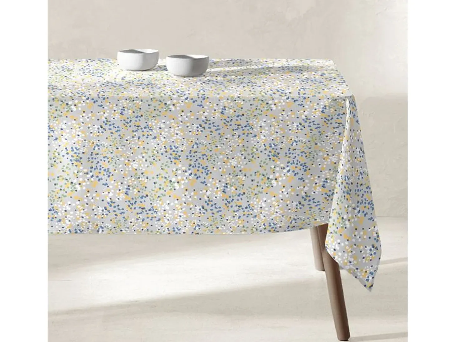 Mantel de resina antimanchas 250 x 135cm azul JAVA - SACASA