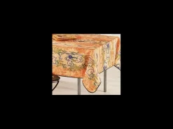 Mantel Provenzal rectangular antimanchas Poliéster naranja glicina 150 x 300 cm