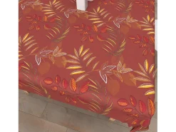 Mantel rectangular estampado antimanchas 140x300 cm FLORES, por Soleil d'Ocre