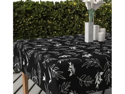 Mantel rectangular estampado antimanchas 140x240 cm NEPTUNE, por Soleil d'Ocre