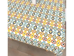 Mantel rectangular estampado antimanchas 140x300 cm OURANOS, por Soleil d'Ocre