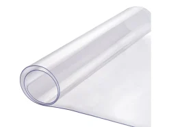 Mantel SucceBuy Protección de Mesa en PVC 35.6 X 61 CM, Tapete de Escritorio en Plástico Transparente, 0.15CM de Grosor