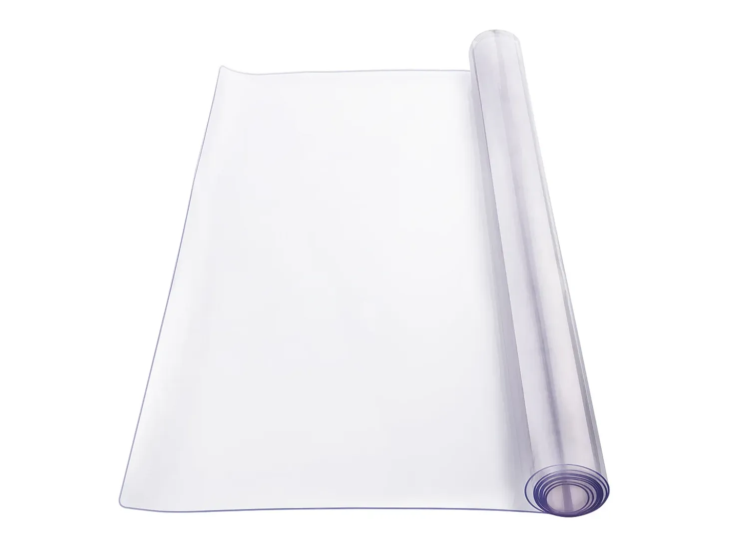 Mantel Transparente SucceBuy Protector de Mesa de PVC de 101.6 x 203.2 cm, Cubierta de Escritorio Transparente, 2.0 mm de Grosor