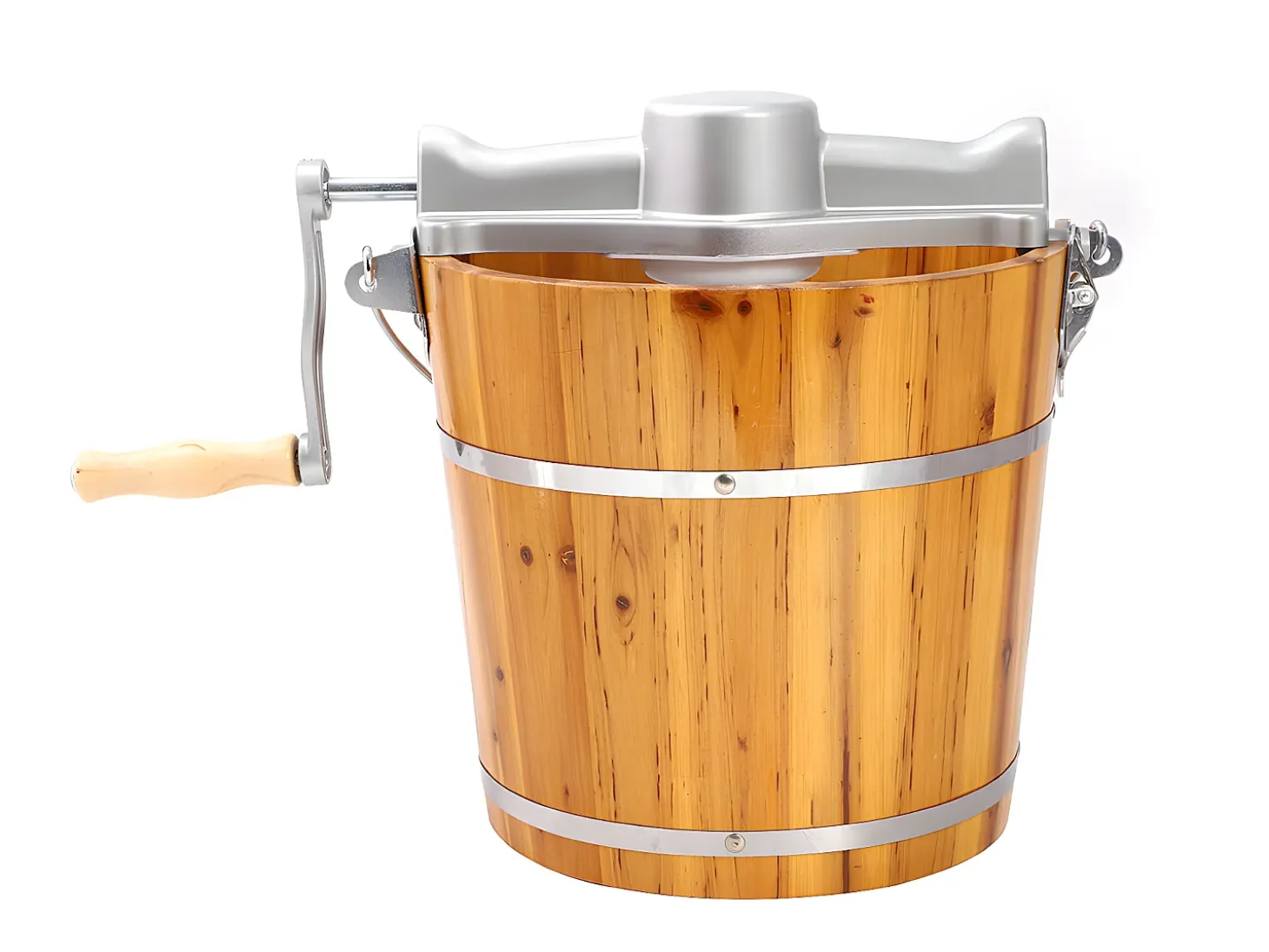 Maquina de hacer helado GIVRETO de madera - 3.5 L