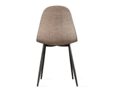 Martina - Silla imitación ratán beige 4 piezas
