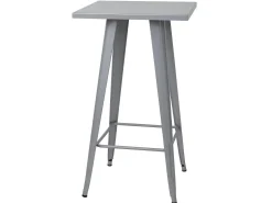 MCW-A73 Juego de mesa de bar de metal (3 piezas), gris