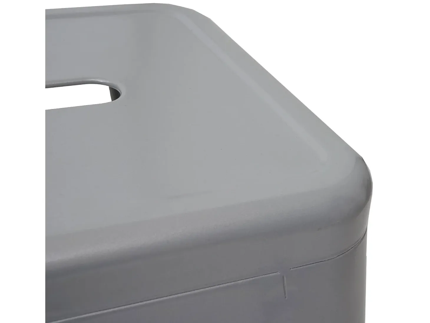 MCW-A73 Taburete de bar de metal (set de 4), gris