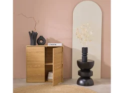Módulo de almacenamiento con 2 puertas, 70cm roble