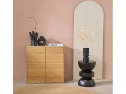 Módulo de almacenamiento con 2 puertas, 70cm roble