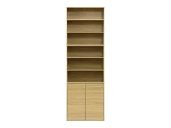 Módulo de almacenamiento con 2 puertas, 70cm roble