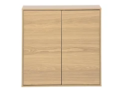 Módulo de almacenamiento con 2 puertas, 70cm roble