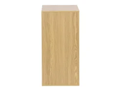 Módulo de almacenamiento con 2 puertas, 70cm roble