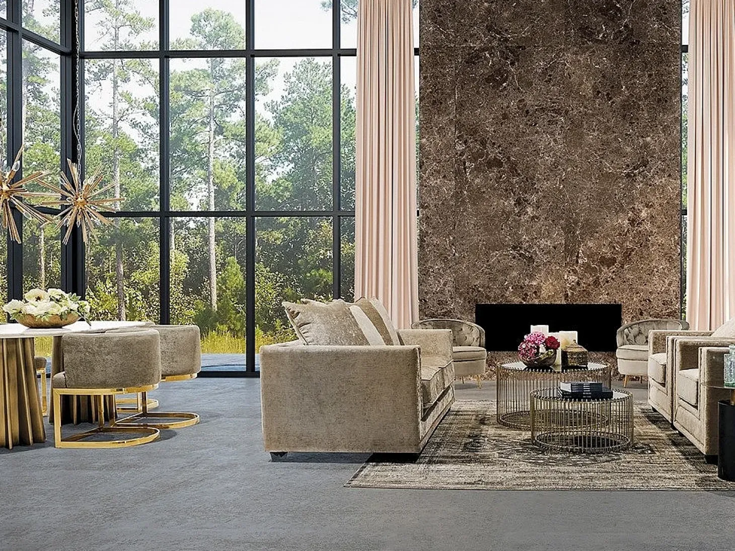 Mensa mesa de comedor ovalada de mármol blanco con patas de metal dorado 200 cm