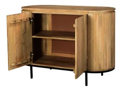 MENTON-Aparador de madera maciza de 115 cm