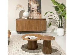 MENTON-Aparador de madera maciza de 180 cm