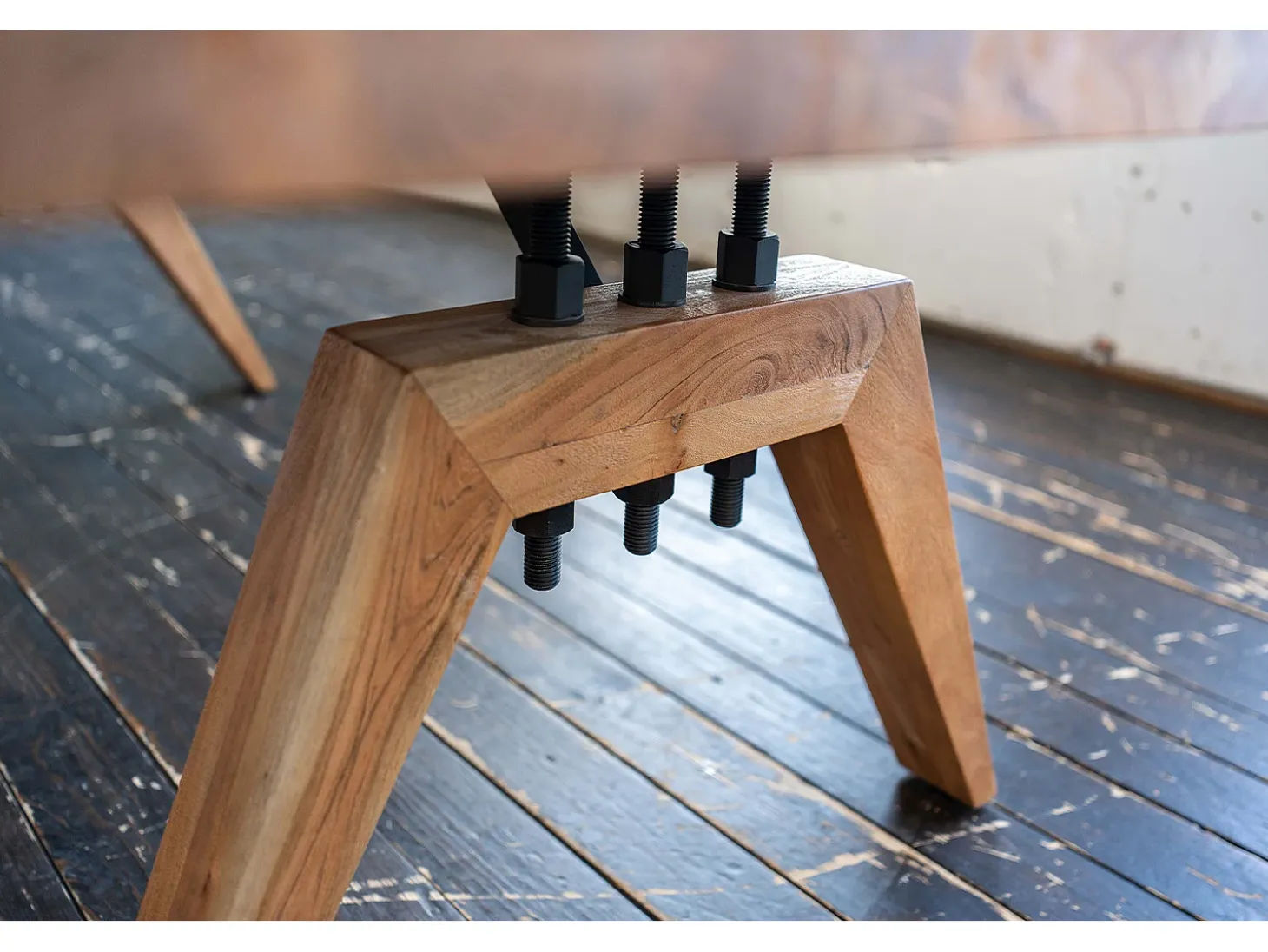 Mesa - marrón Madera - 280 x 100 cm - WOODY