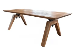 Mesa - marrón Madera - 220 x 100 cm - WOODY
