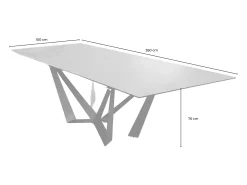 Mesa - Verde Cristal - 180 x 100 cm - ODAR