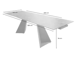 Mesa - Verde Cristal - 200 x 100 cm - LODI