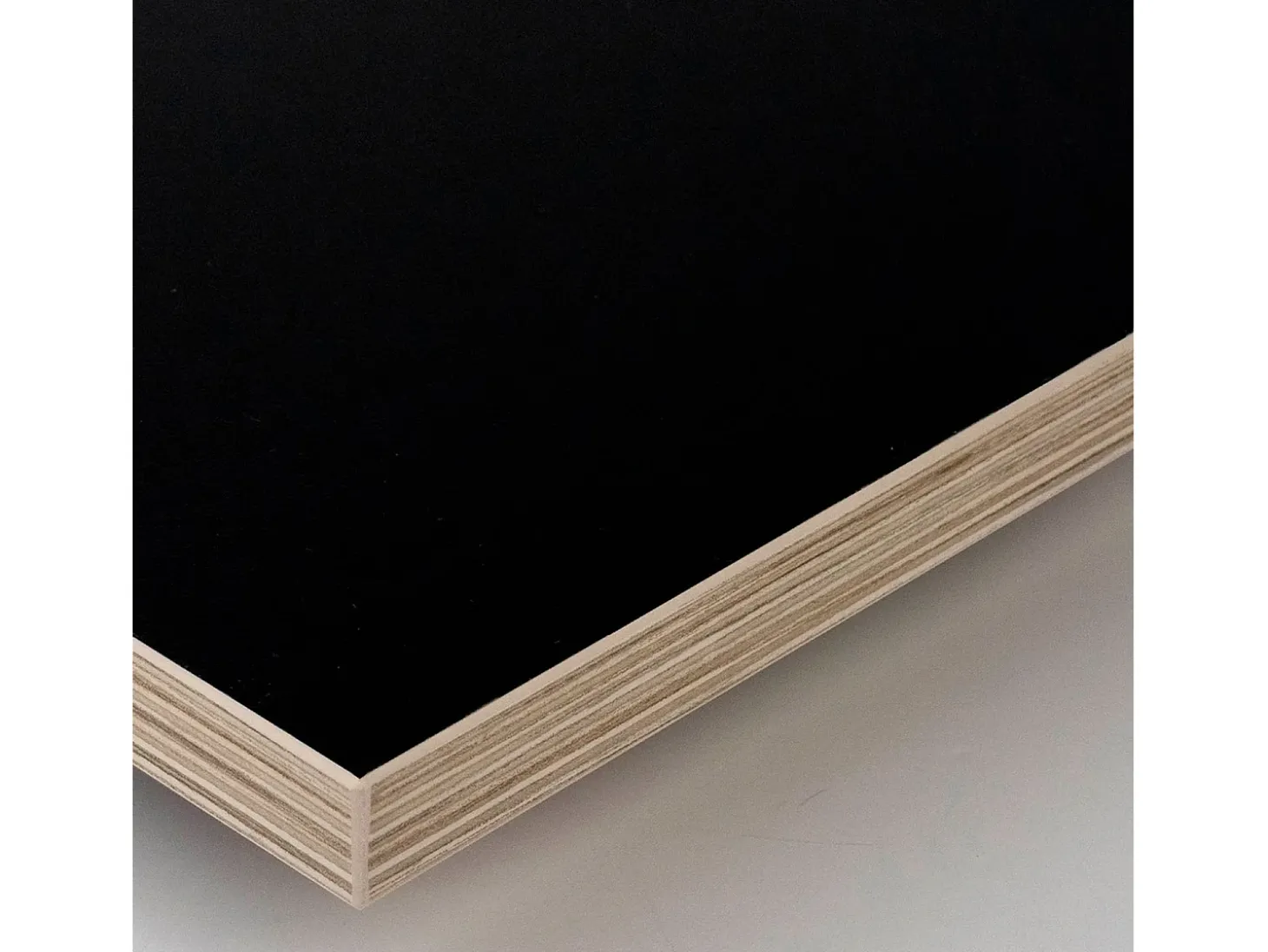 Mesa alta 60 x 60 cm - modelo Dina cantos madera negro