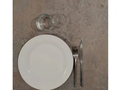 Mesa alta 60 x 60 cm - modelo Milan caldeira con cantos de latón