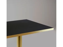 Mesa alta 60 x 60 cm Rome bistro negro
