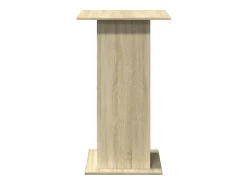 Mesa alta bar con almacenaje madera roble Sonoma 60x60x102 cm