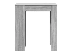 Mesa alta bar con estantes madera gris Sonoma 95x47x103,5 cm