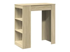 Mesa alta bar con estantes madera roble Sonoma 95x47x103,5 cm